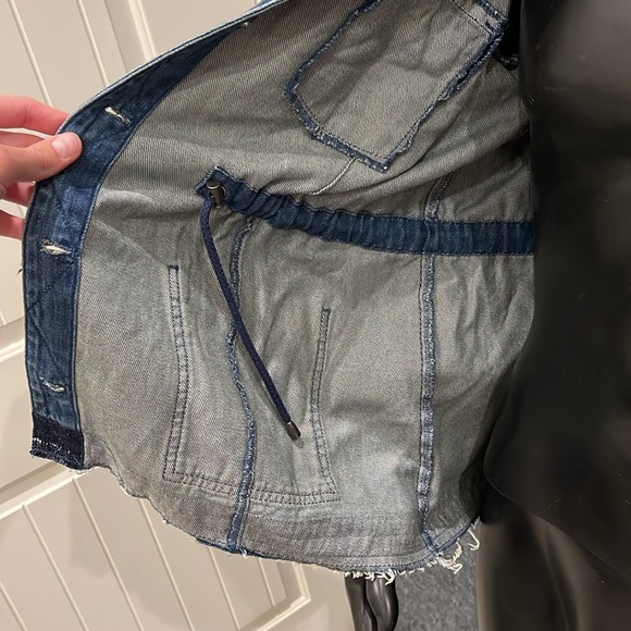 J Jill DENIM WOMENS Large Petite Button Up 100% Cotton Slip On Jean Jackets - Picture 12 of 16